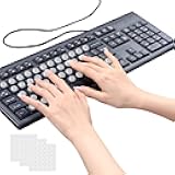Nevixtal 108PCS DIY Keyboard Keycaps,Nail Type Keyboard Stickers,Transparent Bulge Laptop Keyboard Stickers,Nail Enhancement Practical Tool,for Women with Long Nails