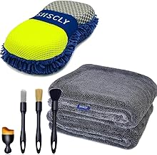 SHSCLY マイクロファイバー洗車タオル 洗車ブラシ 洗車スポンジ