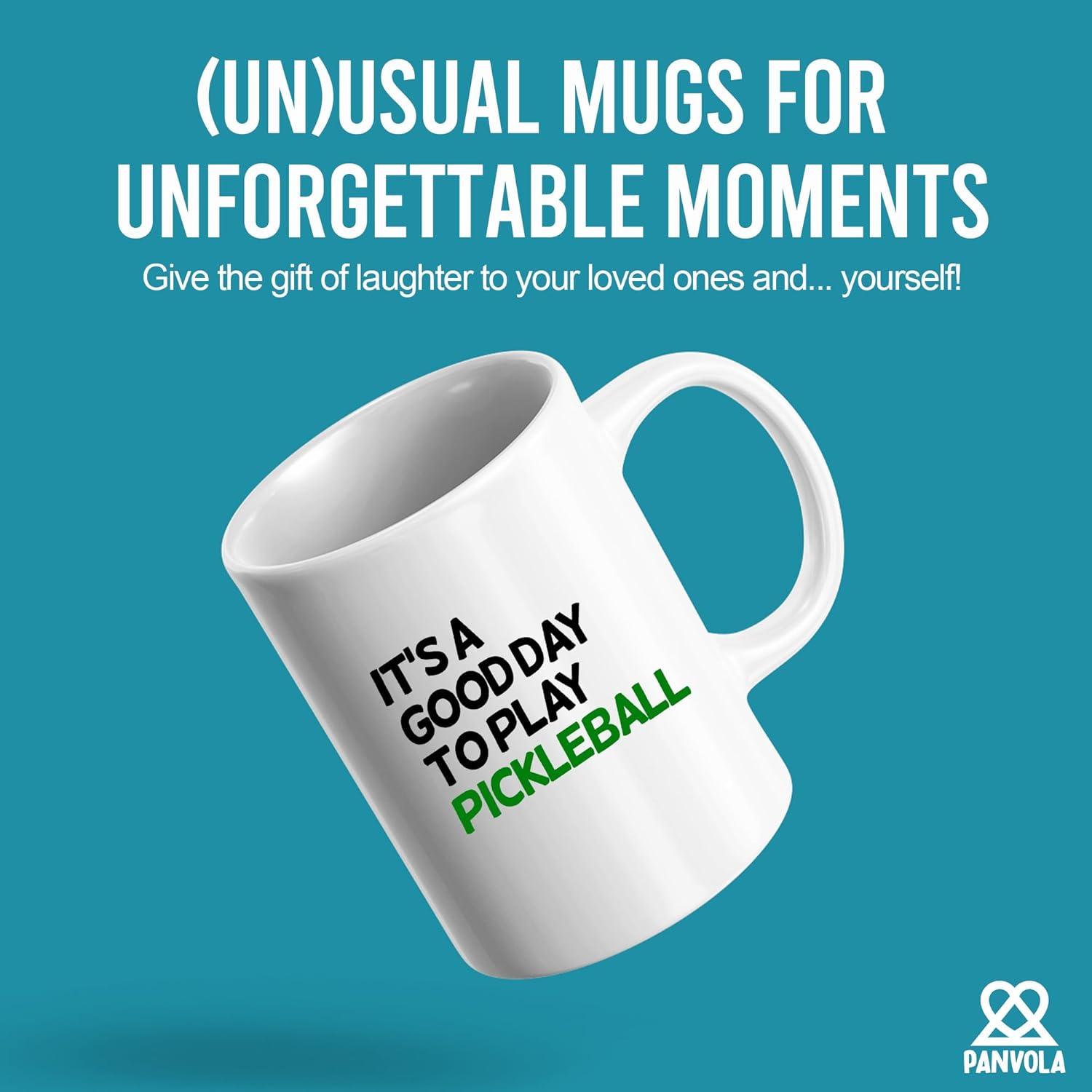 Panvola It’s A Good Day to Play Pickleball Sports Player Pickleball Gifts for Women Men Dad Mom Grandpa Grandma Paddle Tennis Ceramic Coffee Mug 11 oz White Novelty Drinkware - Image 2