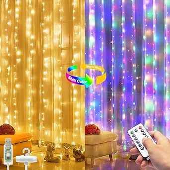 Luci Di Natale A LED 30 Metri 300 Led, 8 Modalità, IP44, Timer E Memoria, Bassa Tensione 31V, Per Interno/esterno, Colorate - 4