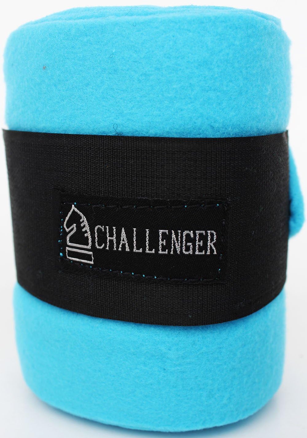 CHALLENGER Horse Tack Grooming Leg Set of 4 Fleece Polo Wrap Turquoise 95R15: Sports & Outdoors
