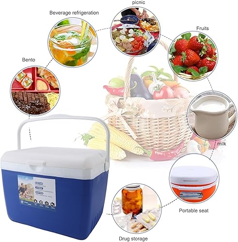 Miniatura 2 de Sorandy Enfriador portátil aislado de 13 L, a prueba de fugas, enfriador portátil aislado con asa de transporte, bolsas de hielo duras a prueba de