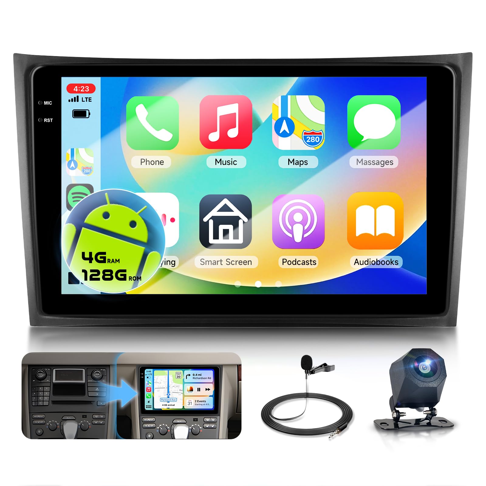 Amazon.com: 4G+128G Car Radio Upgrade for Volvo XC90 2004-2013