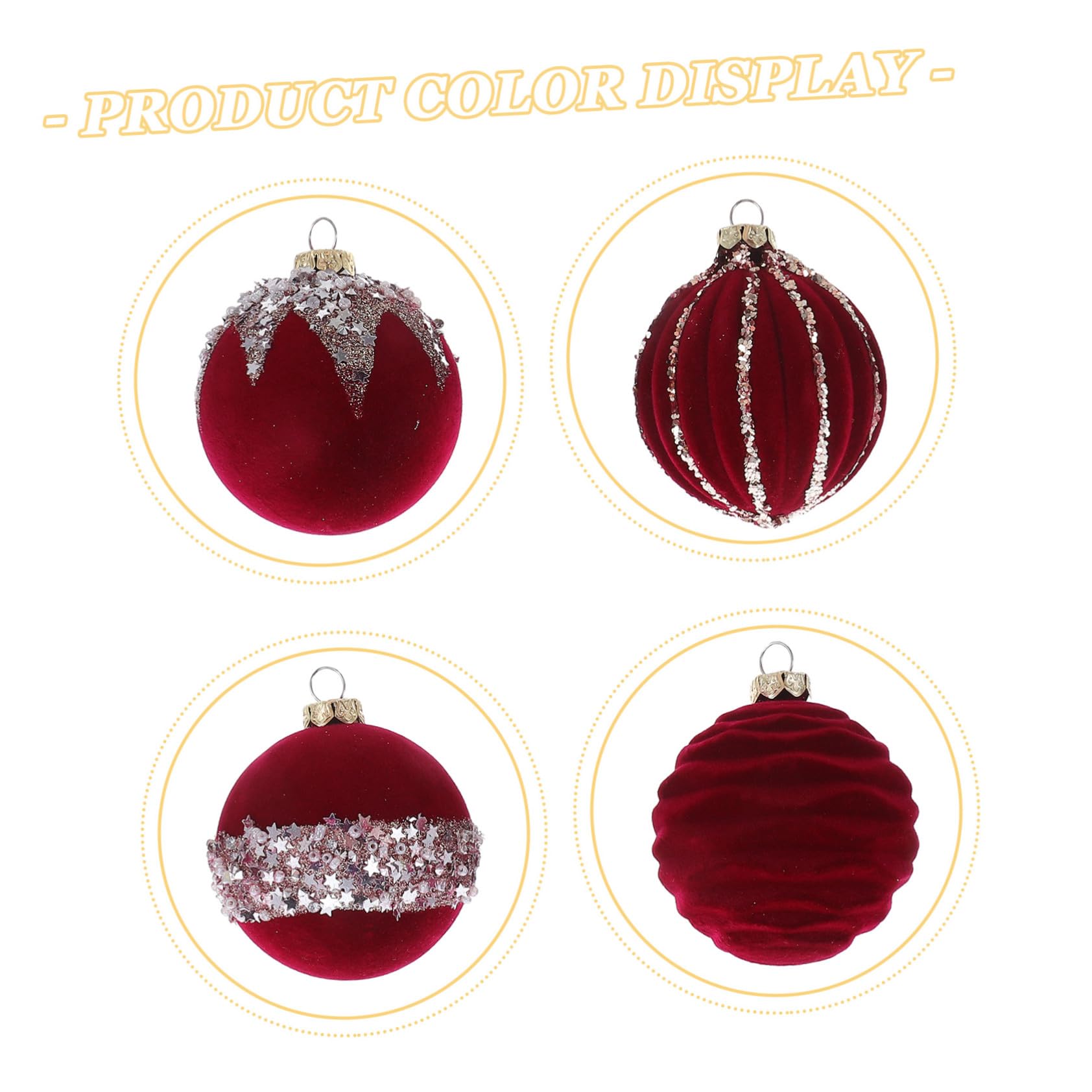 16 Adornos Rojos para El Hogar Fiestas Decoración Navideña Bolas Festivas Colgantes Árboles Irrompibles De Flocados Decoración De Oficina Bolas De Árbol
