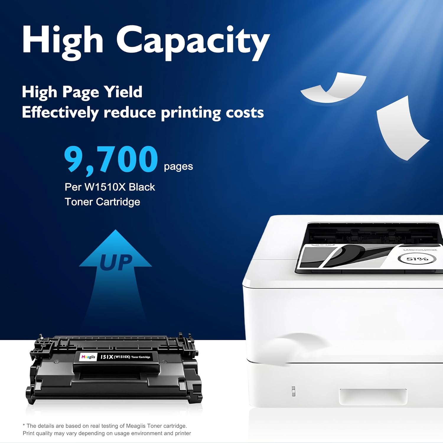 151X W1510X Black Toner Cartridge 1-Pack Replacement for HP 151A W1510A 151X W1510X Toner Cartridge Compatible with HP LaserJet Pro 4003d 4003dn 4003dw 4003w 4103dw 4103fdn 4103fdw Printer Ink