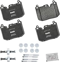 Vista 227 de Pastillas de Freno Delanteras Cerámicas Bendix Priority1 CFC430A para Modelos Selectos INFINITI G35, I30, Nissan 350Z, Altima, Juke, Maxima, Sentra