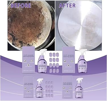 Nuroclean Spray Concentrated Cleaning Tablets, Powerful Stubborn Stains RemoverMulti-Surface Cleaner for Home, Kitchen, Bathroom or More