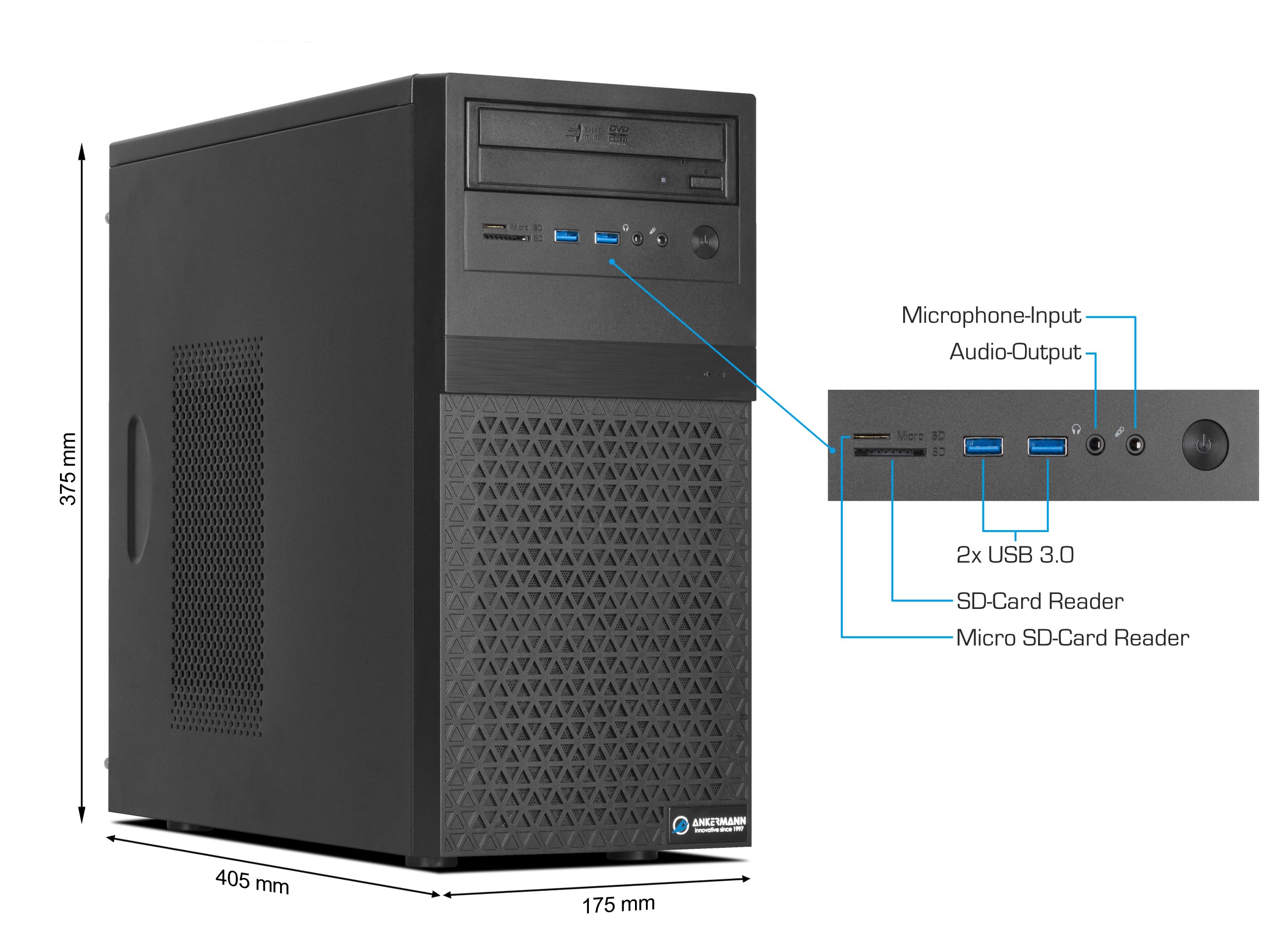 Ankermann Office V3 Series | Intel Core i7-12700 | 16GB DDR5 RAM