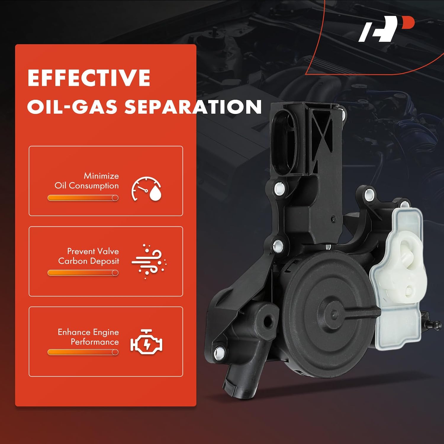 A-Premium Engine Crankcase Vent Valve Oil Separator Compatible with Volkswagen Jetta, Passat, Tiguan, CC, Eos, GTI & Audi A4, A4 Quattro, A4 allroad, Q5, A5, A5 Quattro, A6, A6 Quattro, A3, TT Quattro