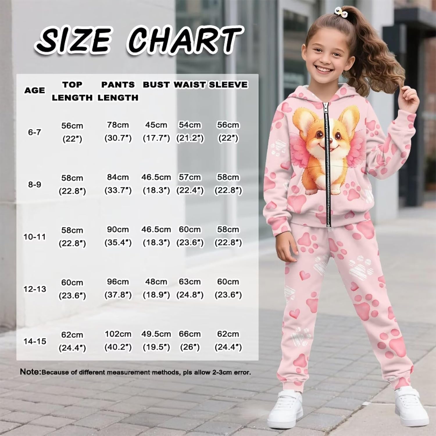Girls 2 Piece Tracksuit Athletic Sweatsuits Sets Hooded Sweatshirt and Jogger Sweatpants Clothing Sets 6-16Y