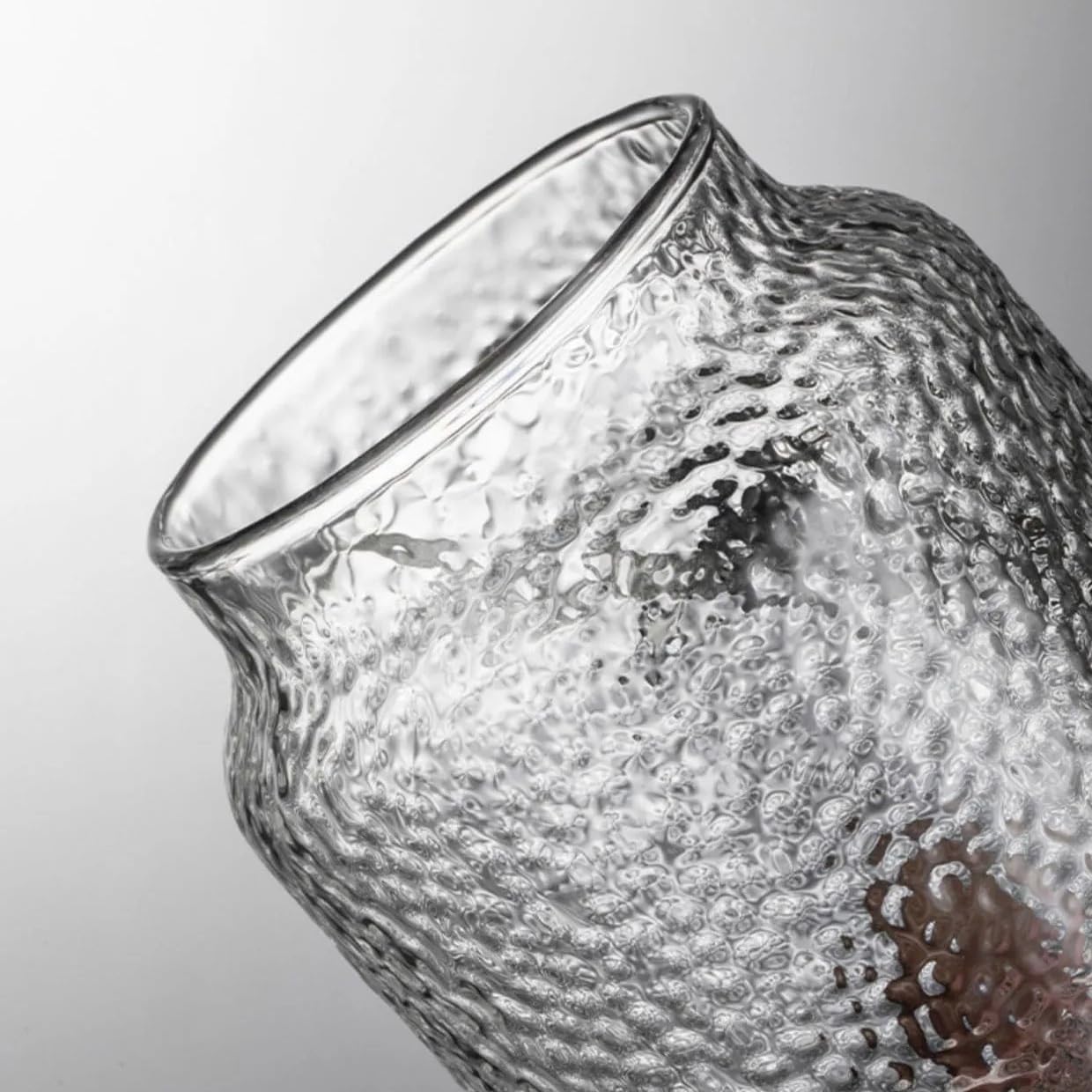 Glass Tea Can Handmade Hammer Texture Making Tool Storage Tank Tableware Accessories Gifts
