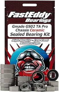 FastEddy Bearings Compatible with Gmade GS02 TA Pro Chassis Ceramic Sealed Bearing Kit