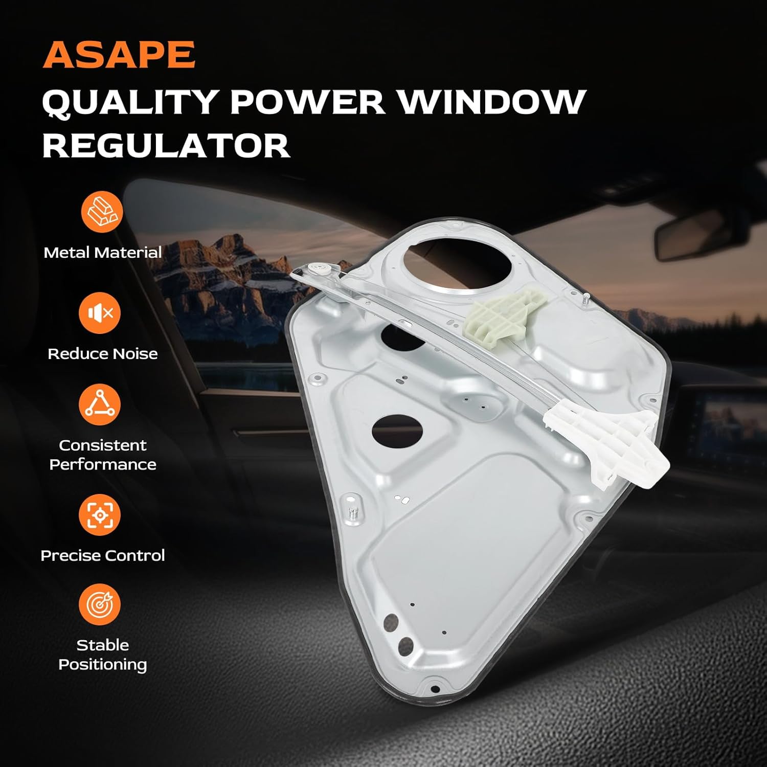 Rear Left Driver Side Power Window Regulator Assembly with Motor 748-322 Fit 2006-2010 for Hyundai Sonata