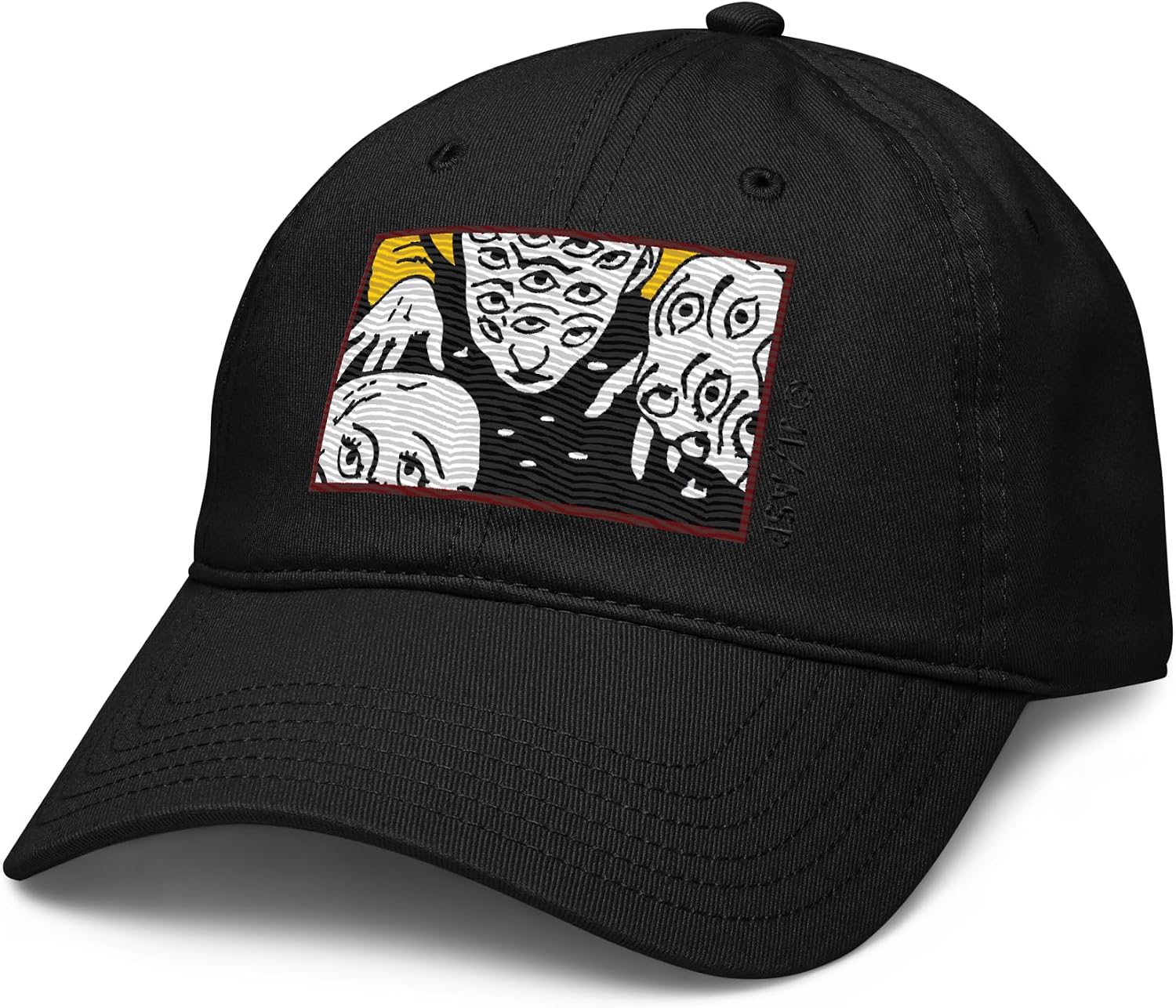 Horror Manga Peeping Eye People Adjustable Baseball Hat