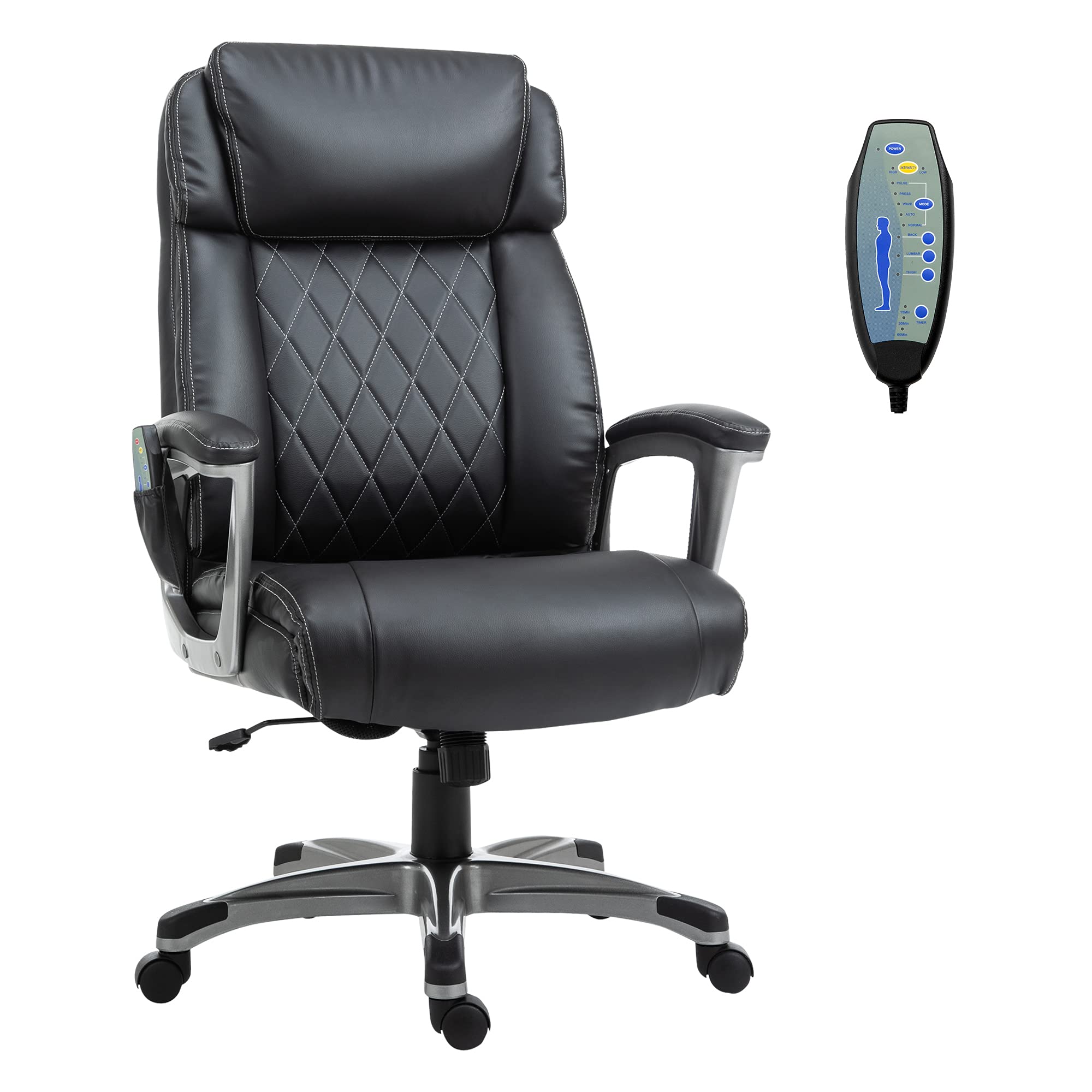 Buy Vinsetto Massage Office Chair High Back with Armrest 6Point