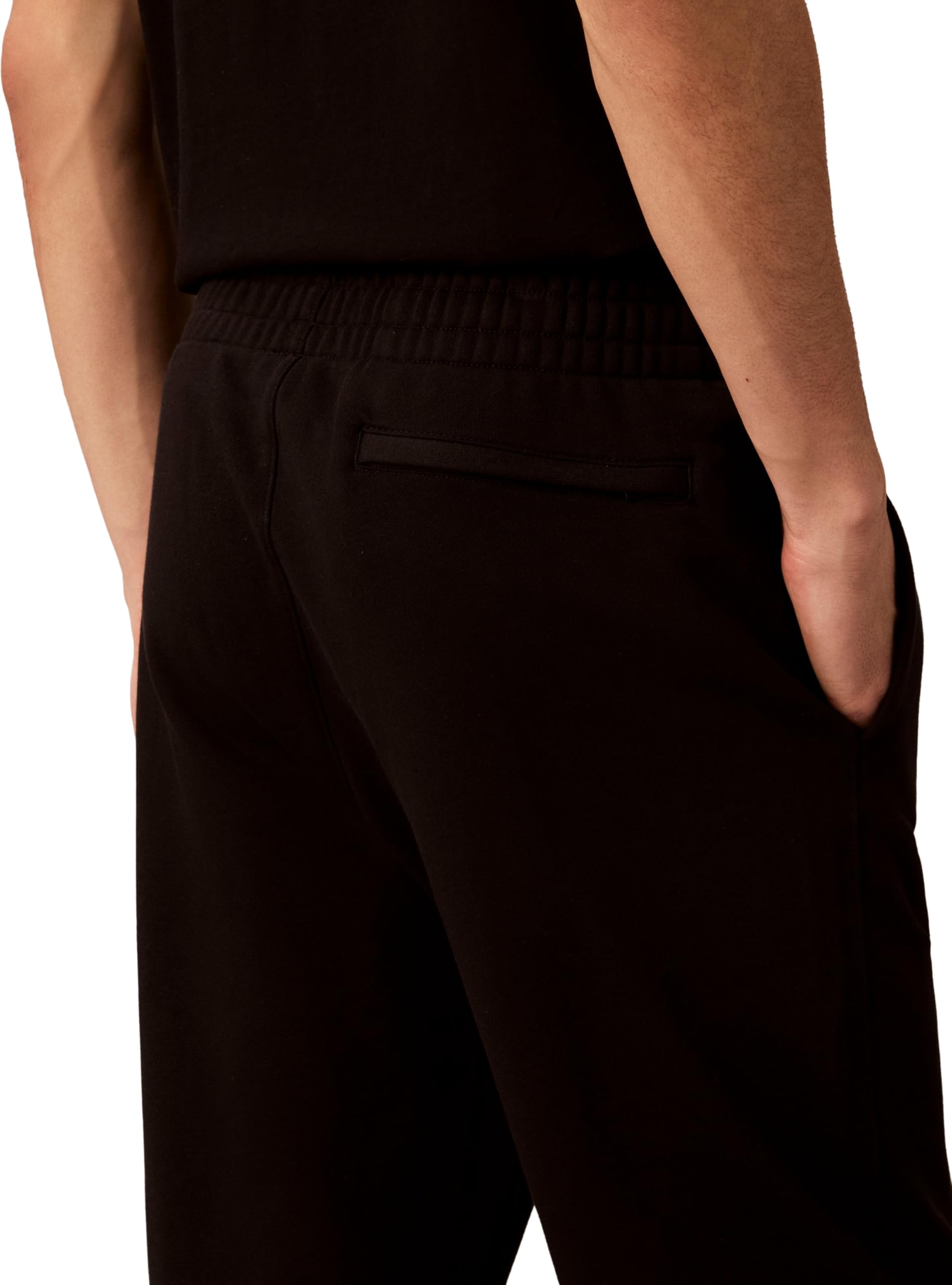 Calvin Klein Pantalón de chándal Hombre Terry Monogram con Bolsillo Trasero
