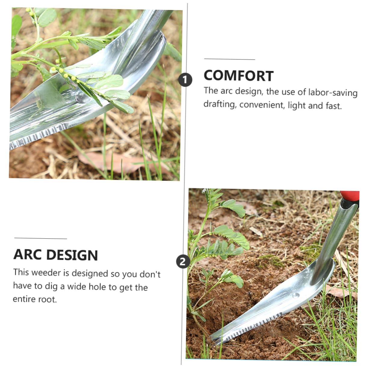 Toddmomy Estirpatore Manuale da Giardino in Ferro, Scavapatate e Allenta Terreno, Anello per Appendere, per Rimuovere Le Erbacce nel Giardino