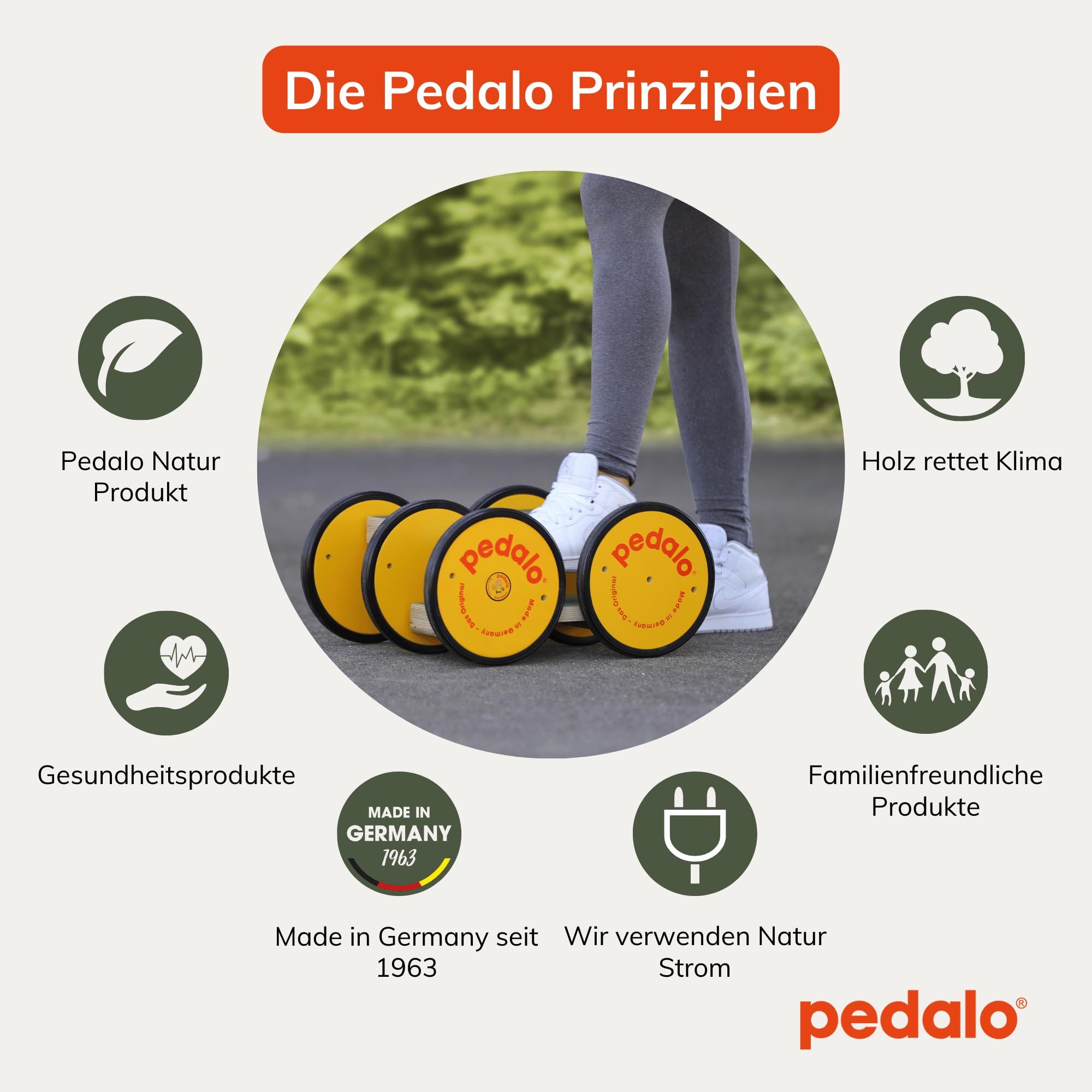 pedalo® Classic I Doppel I Gleichgewichtstrainer I Koordination I Balance I Rhythmusfähigkeit I Kinder I Erwachsene