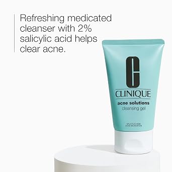Clinique Acne Solutions Oil Control Cleansing Gel with 2% Salicylic Acid For Acne-Prone Skin, 4.2 Fl Oz