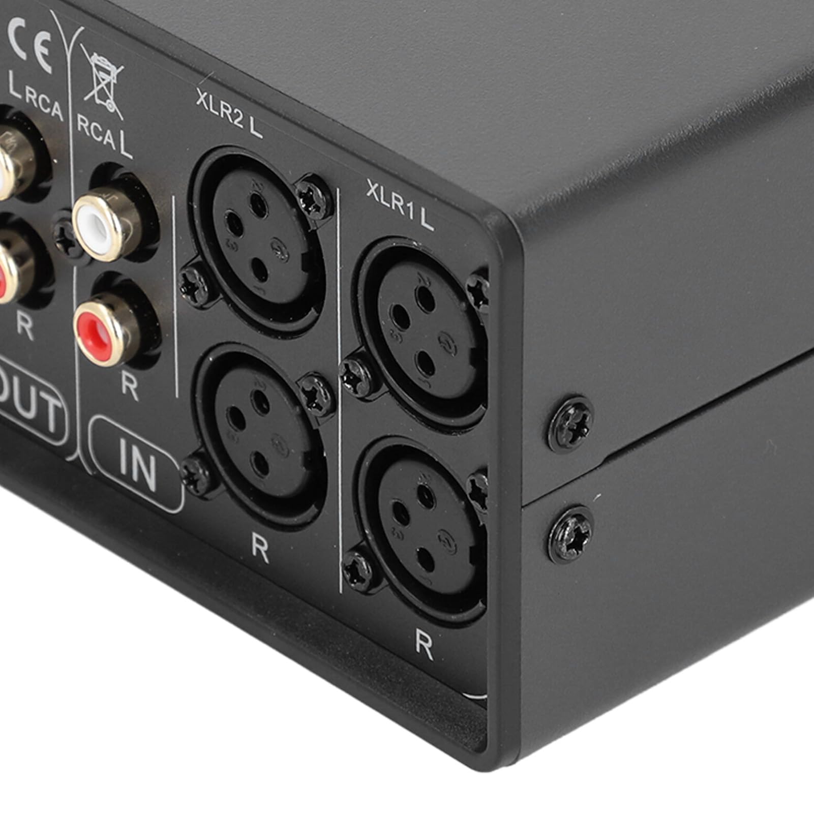 Convertidor XLR estéreo de 3 entradas y 3 salidas, conmutador de audio balanceado a no balanceado, puertos chapados en oro, reducción de ruido, alta fidelidad para estudios
