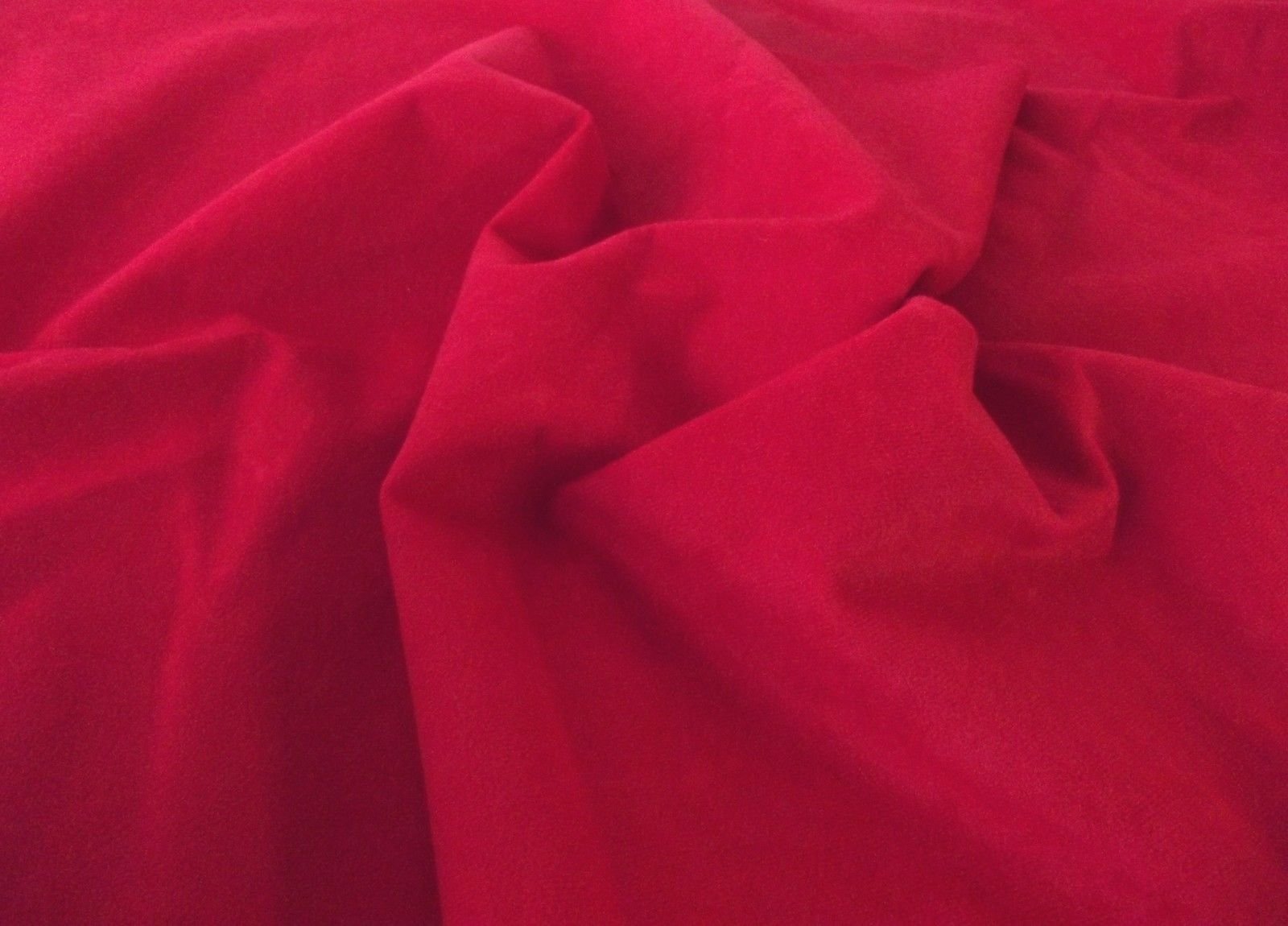 Faux Suede Suedette Fabric Material 170g - RED, 5Mtrs 500cm x 150cm