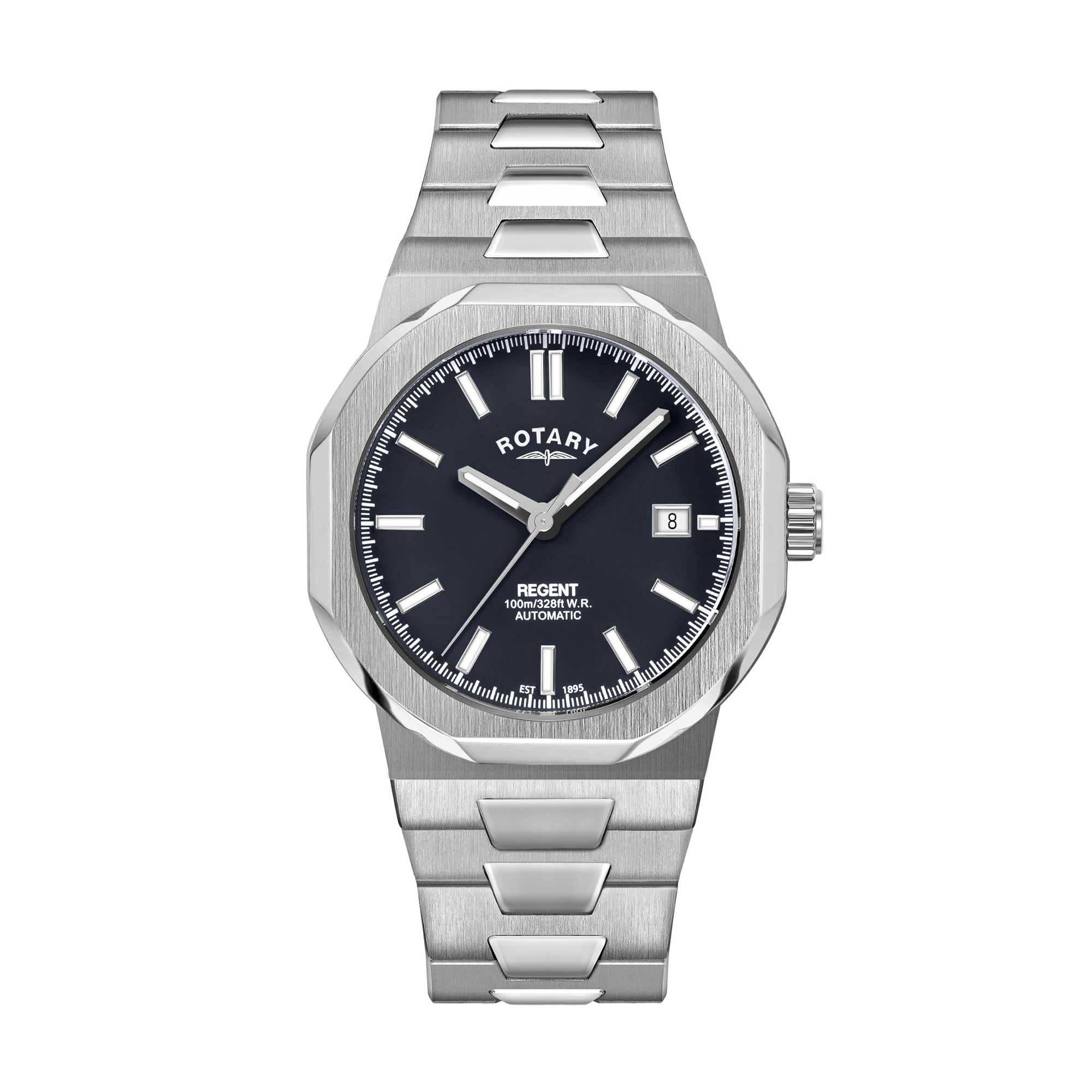 Rotary - Orologio Regent automatico da uomo, GB05410, in acciaio inox