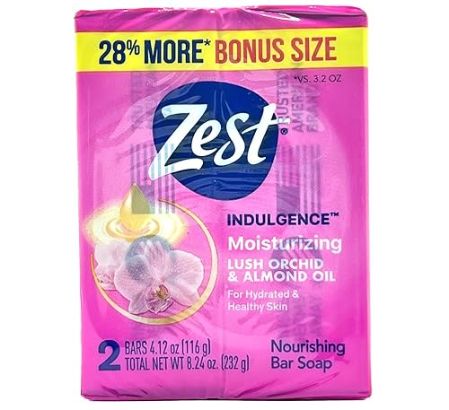 Jabón en barra de orquídeas exuberantes y ralladura de almendras