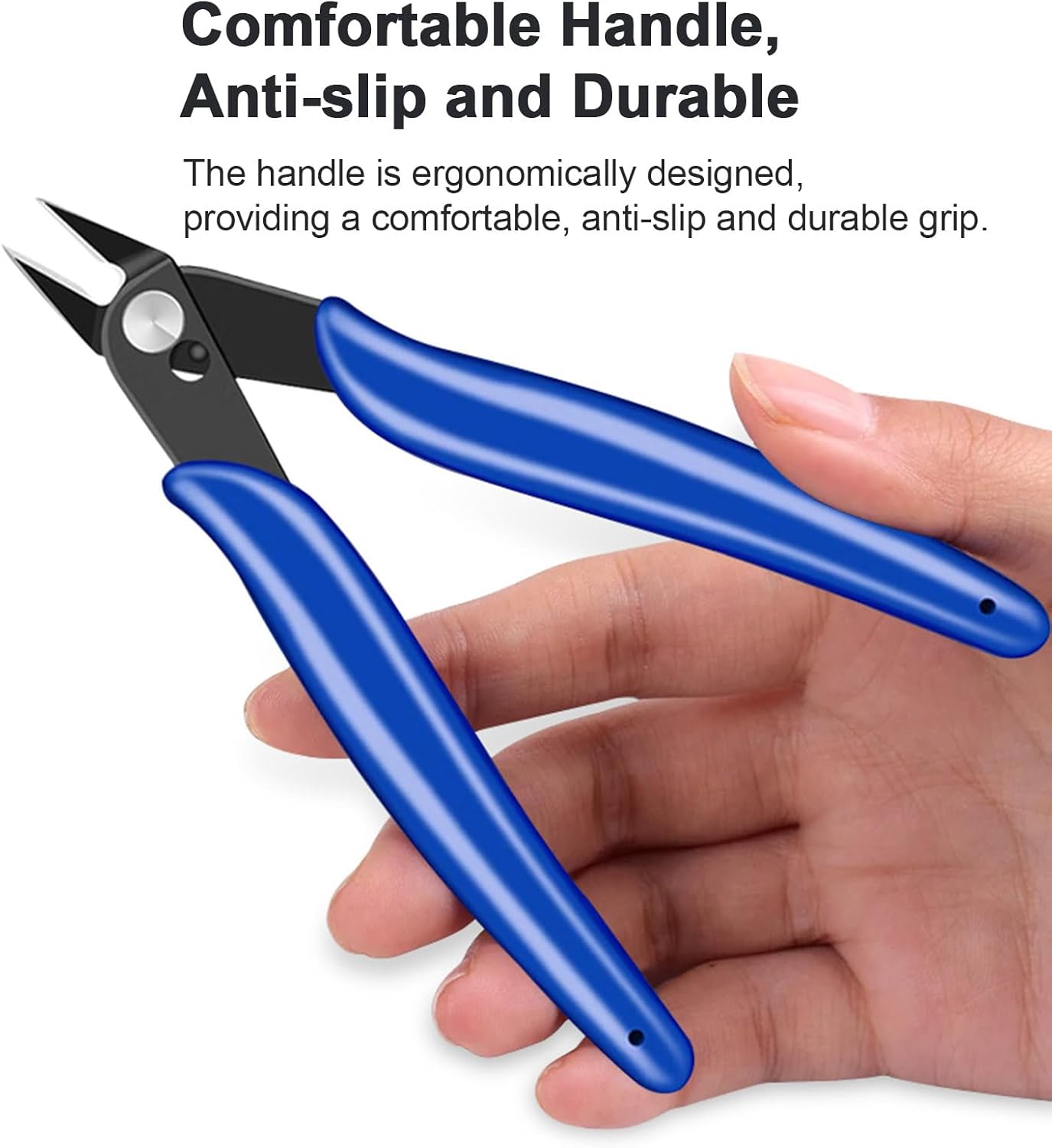 Flush Cutters, 2 PCS Micro Wire Cutters for Craft, Jewlery Making, Electronics, Plastic Models, Zip Tie Sprue Cutter