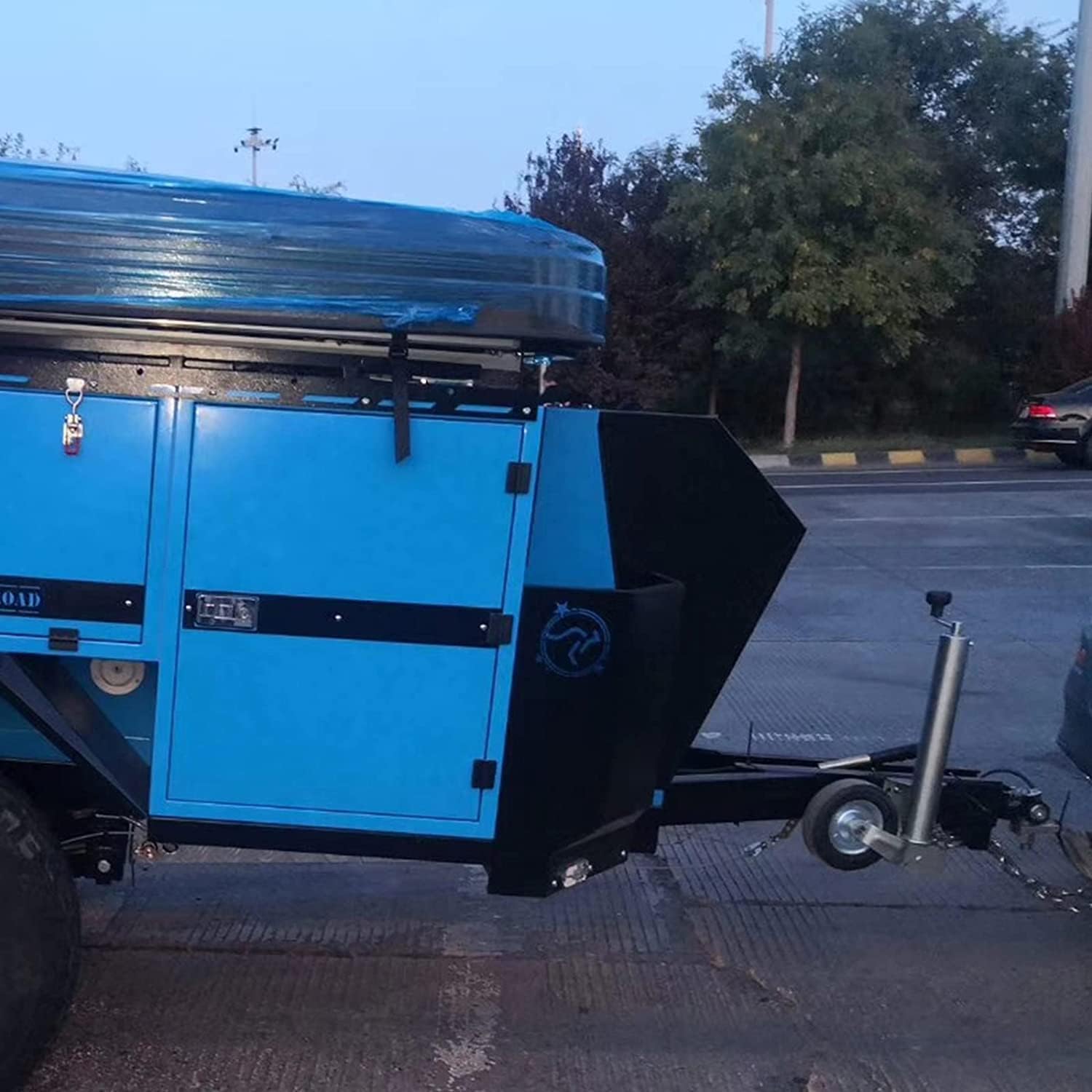 Jack with Wheels Heavy-Duty Trailer Jack, 6cm/2.36in Pipe, 900lb Capacity Foldable Trailer Guide Wheel, Suitable for Caravan Boat(