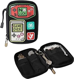 EDC Pouch, Pocket Organizer with Velcro, Nylon EDC Pocket Organizer Utility Pouch, Small Tool Pouch EDC Bag for EDC Gears, Mighty Pouch EDC Pocket Pouch, Multitool Organizer Pouch