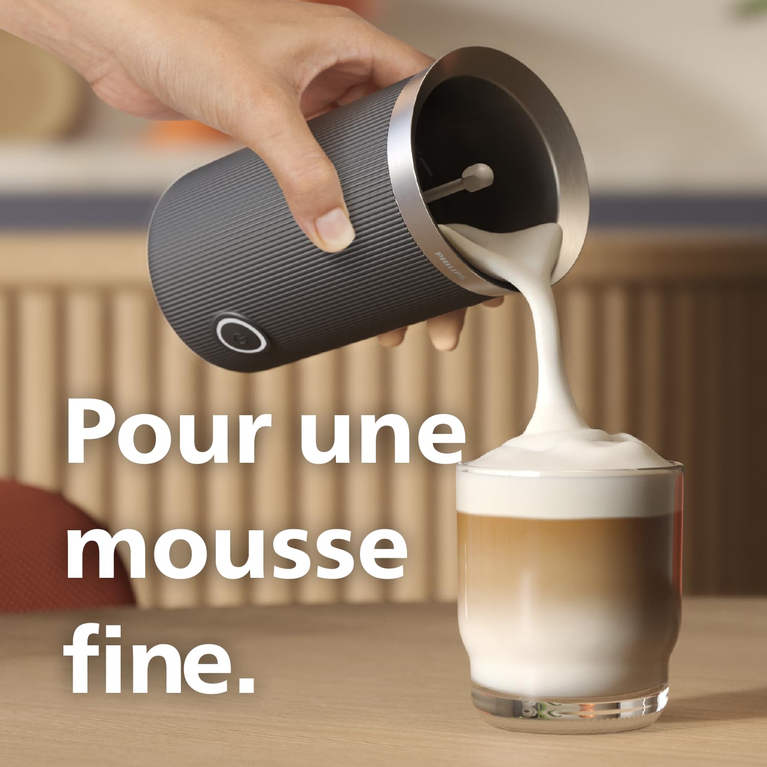 Mousseur à lait Philips Baristina Noir (BAR311/60)