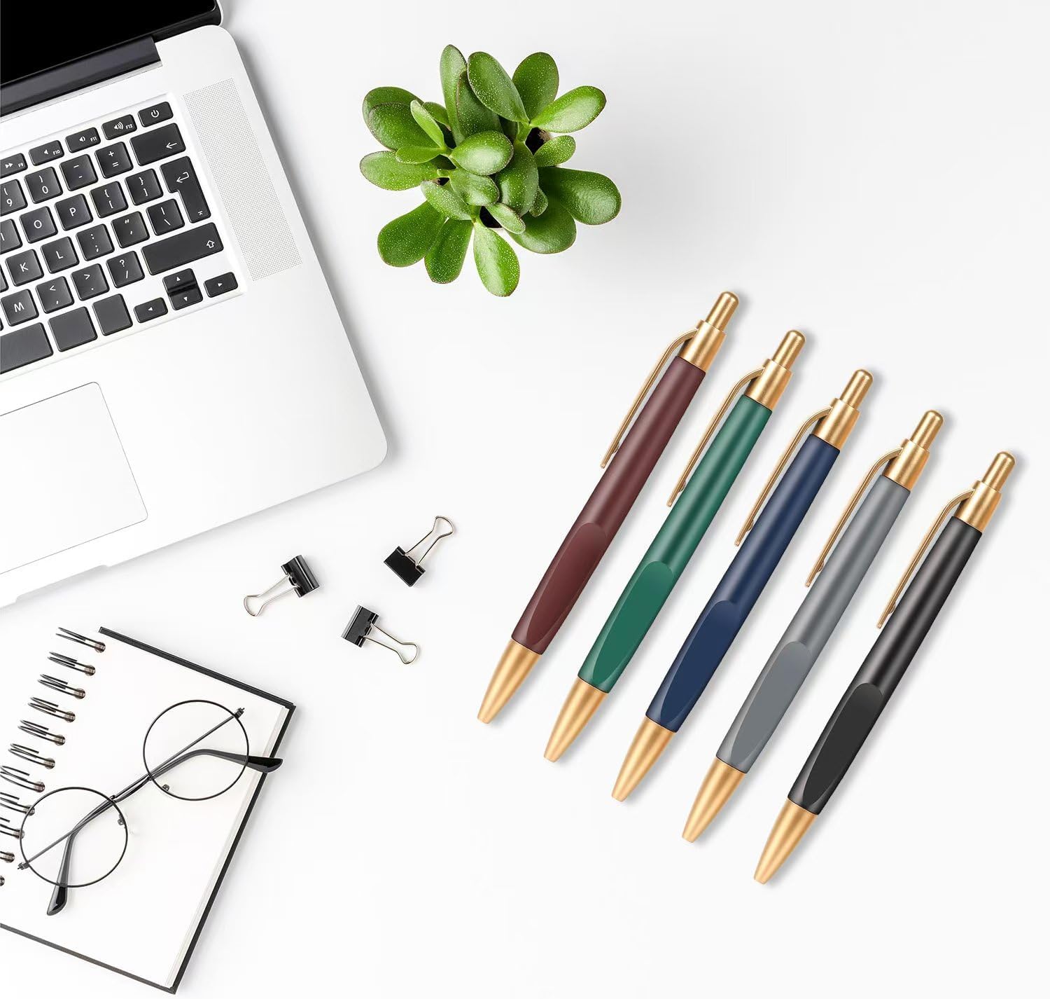 Aozora Pens Bulk Retractable Pens Ballpoint Smooth Writing Pen Click Bulk No Bleed Medium Point 1.0 mm Box of Pen (200Pack)