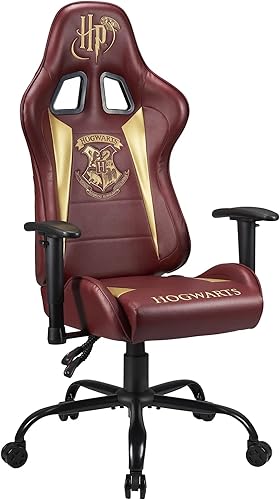 SUBSONIC Harry Potter - Silla ergonómica oficial para jugadores, respaldo y reposabrazos ajustables, silla de juegos para adultos