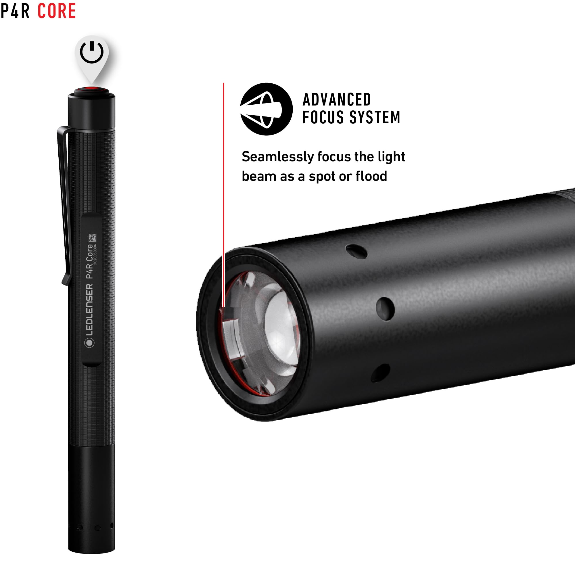 Ledlenser, P4R Core Rechargeable Pen Light, 200 Lumens