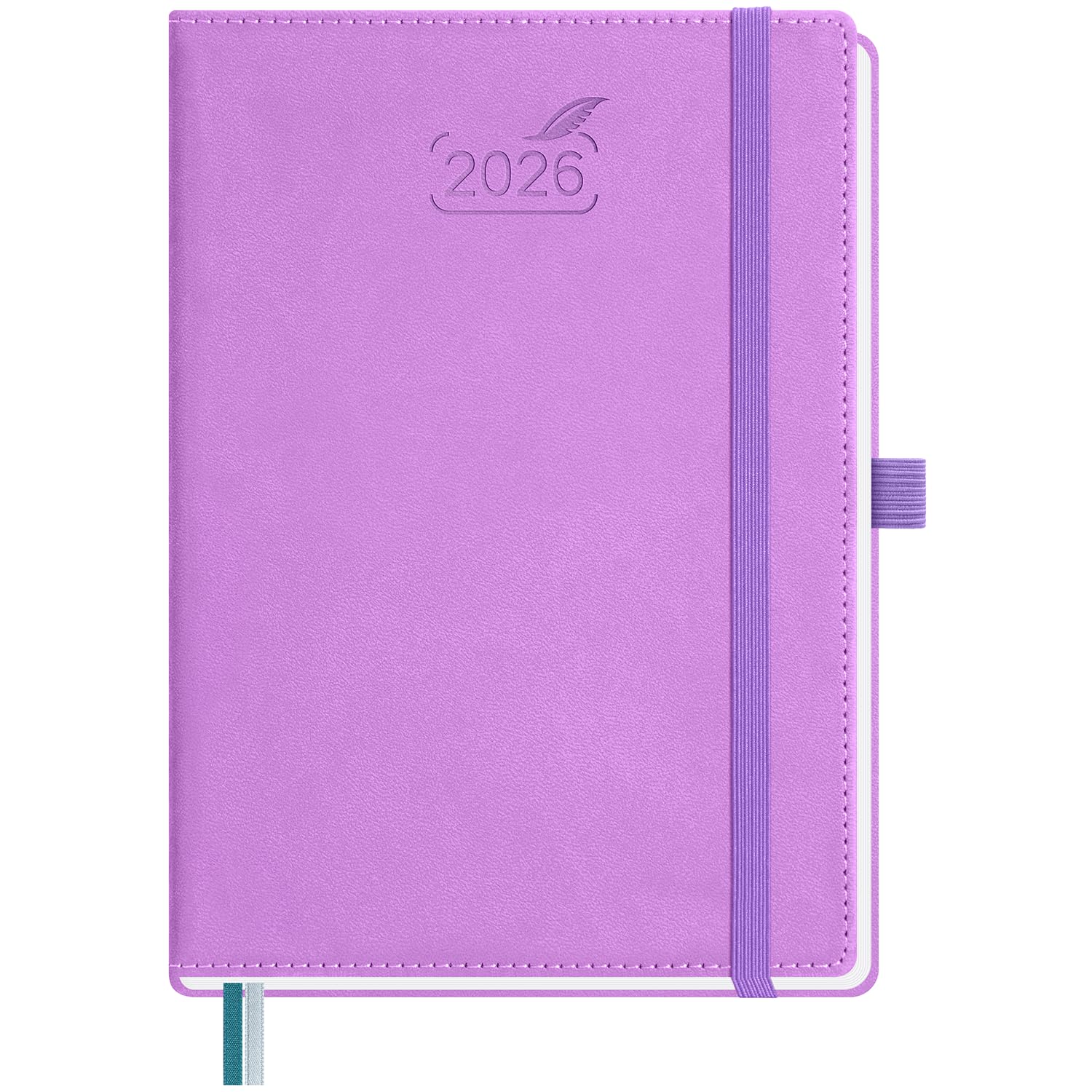 BEZEND 2026 Planner Weekly and Monthly (6" x 8.5") Daily Calendar with Hourly Timeslots & Tabs (Jan-Dec) Note & Expenses, Pen Holder, Inner Pocket,