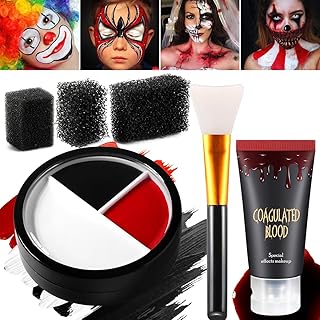 Kit de maquillaje de payaso asesino de Hallow...