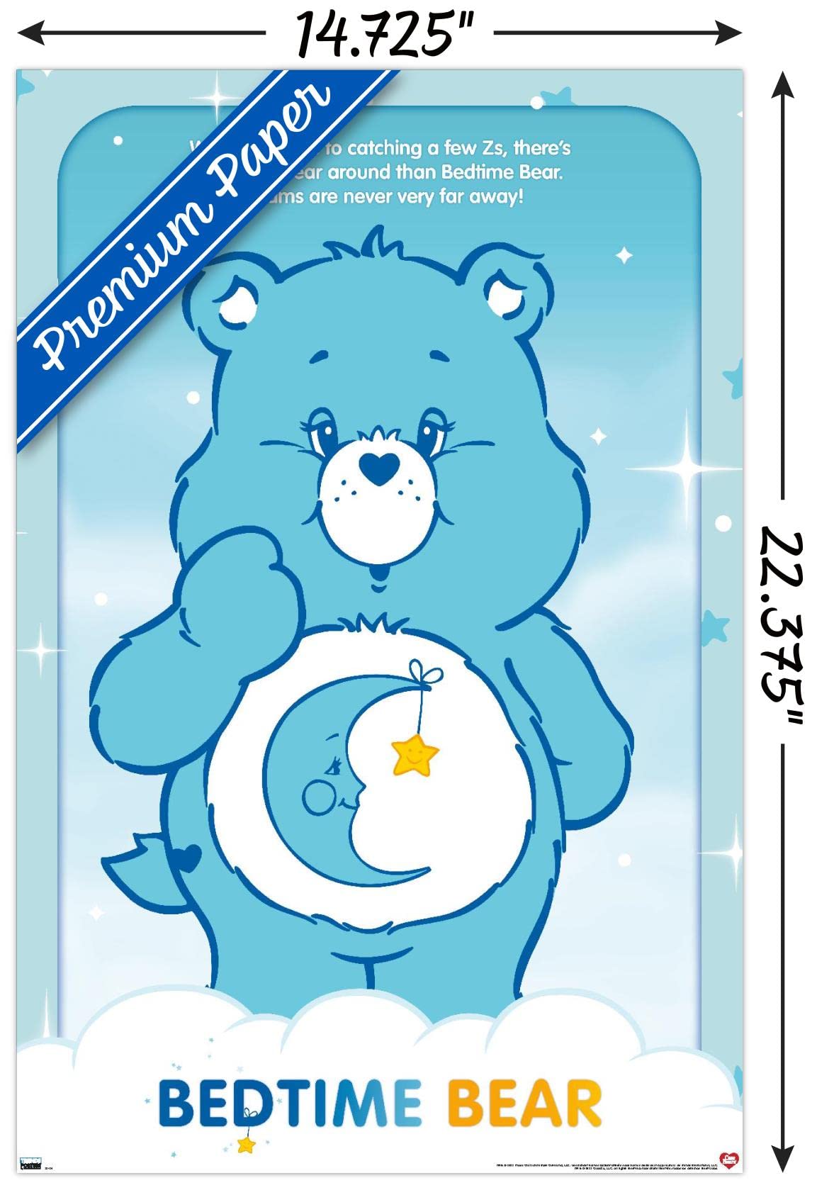 Amazon.com: Trends International Care Bears - 睡前熊壁海報,長22.4