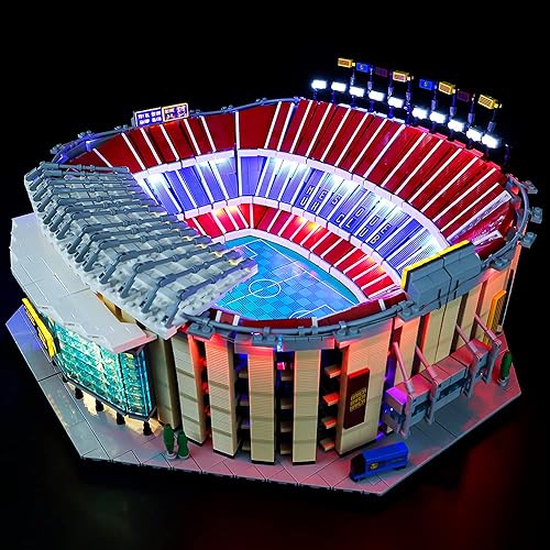 Miniatura 4 de Kit de luces LED RC compatible con Lego 10284, kit de iluminación de edificio para (FC Barcelona). (Solo kit de luz Led) (RC con sonido)