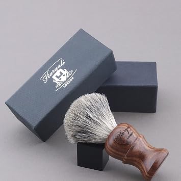 Shaving Brush - Pure Grade - Black Badger Shaving Brush - Wooden Shaving Brush - for Luxurious Lather - Shaving Cream Brush - Long Lasting - No Bristle Loss