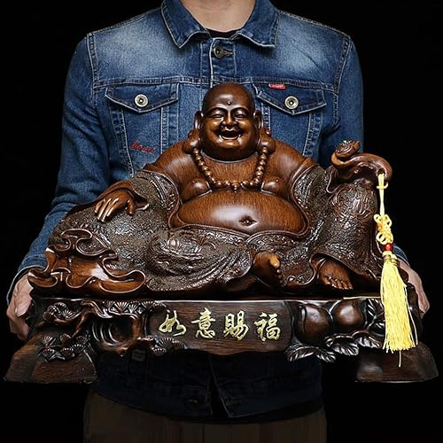 Miniatura 3 de CHUNCIN - Estatuas de Buda riendo Estatuas de Buda Estatuas de Arte y Artesanía de la Suerte Felicidad Esculturas de Riqueza Decoración del Hogar