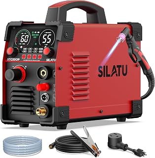 SILATU 55A Plasma Cutter Machine, Non-Touch Pilot Arc, 110/220V, Air Sensor