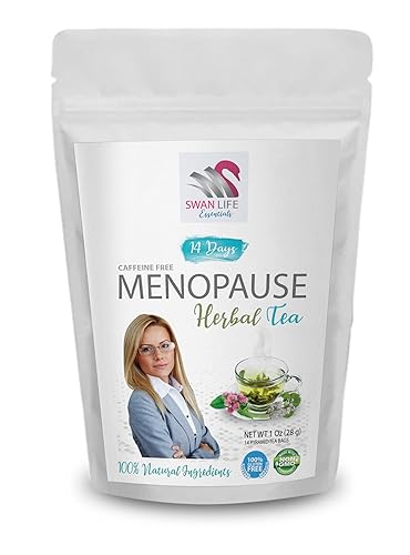 Miniatura 2 de Cohosh negro para sofocos de la menopausia - Té de hierbas de menopausia 14 días, sin cafeína, cohosh negro, hoja de gingko, hierba de trébol rojo,