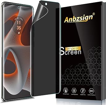 [2 Pack for Motorola Edge 50 Pro/Moto Edge Plus 2024/ Moto X50 Ultra Privacy Screen Protector, Anti-Spy Flexible TPU Film Privacy Screen Protector Case Friendly Anti-Scratch Bubble Free