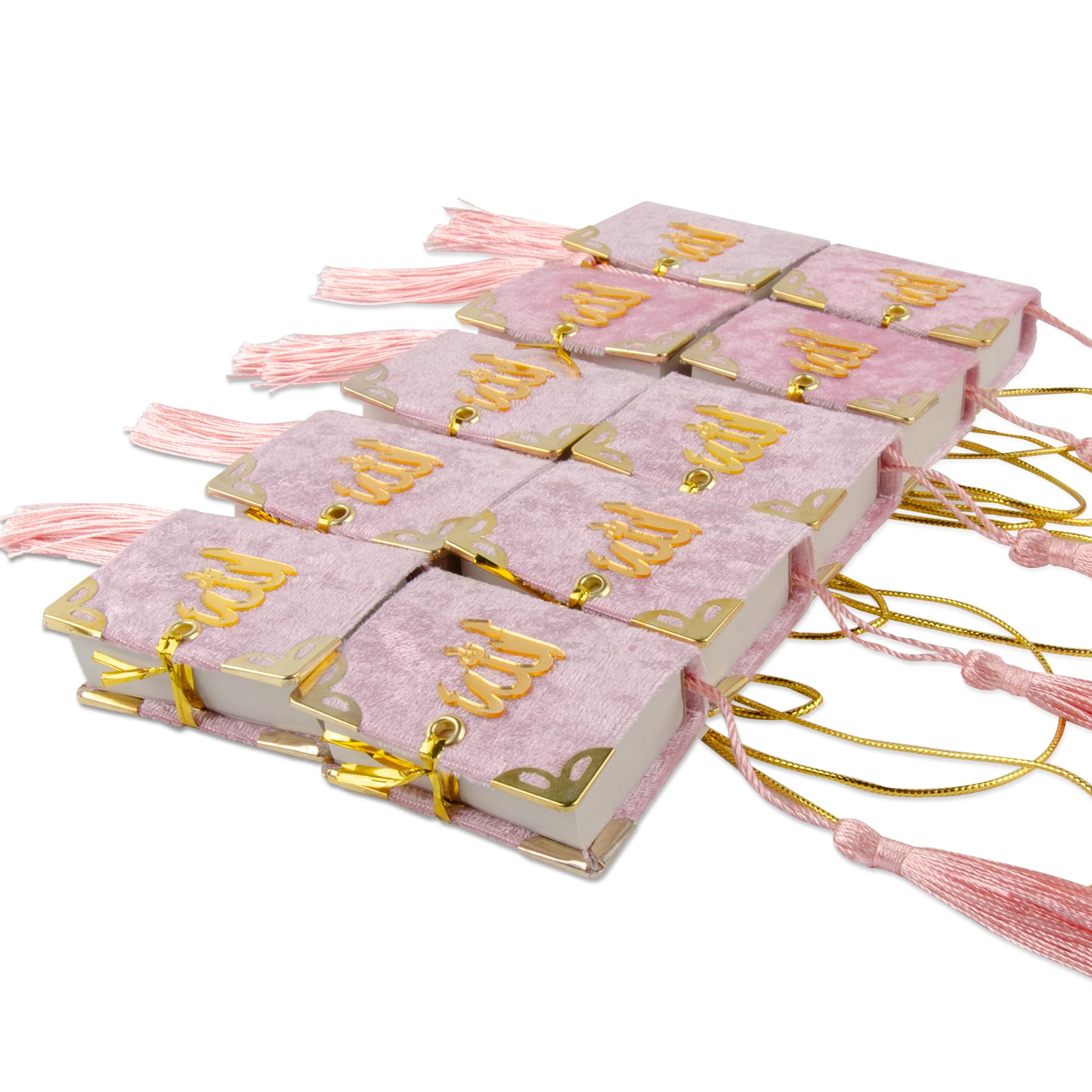 Sponsored Ad - Set of 10 Quran Book for Muslim Favors Quran Book Arabic Hajj Favors Car Hanging Quran Islamic Gift (Pink)