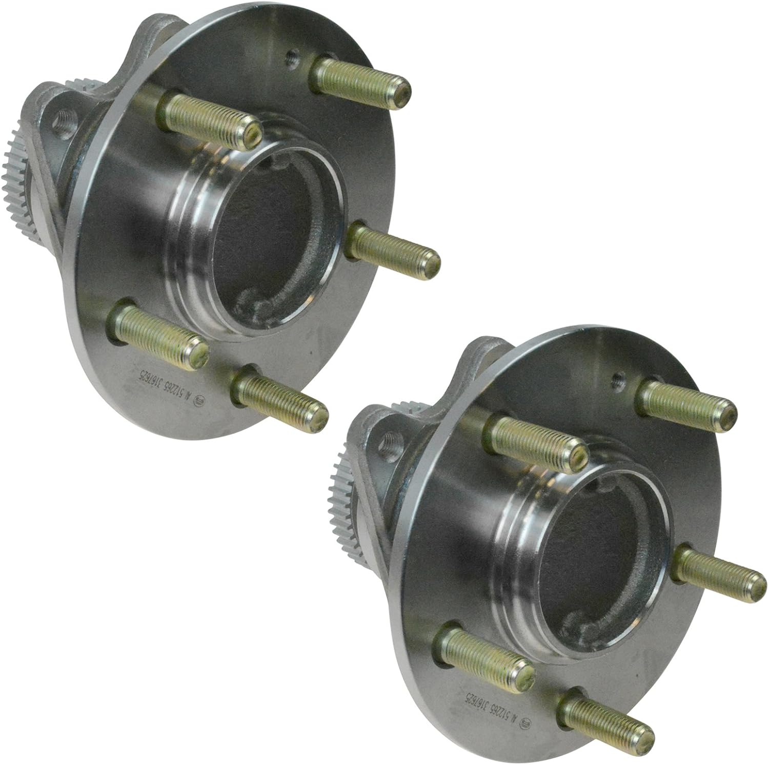 TRQ Rear Left and Right Wheel Bearing and Hub Assembly Set 2 Piece Compatible with 2006-2009 Hyundai Sonata 2006 Kia Optima 4 Wheel ABS Brakes 5 Lug Wheels 2007-2008 Optima 2009-2010 Optima - Image 6