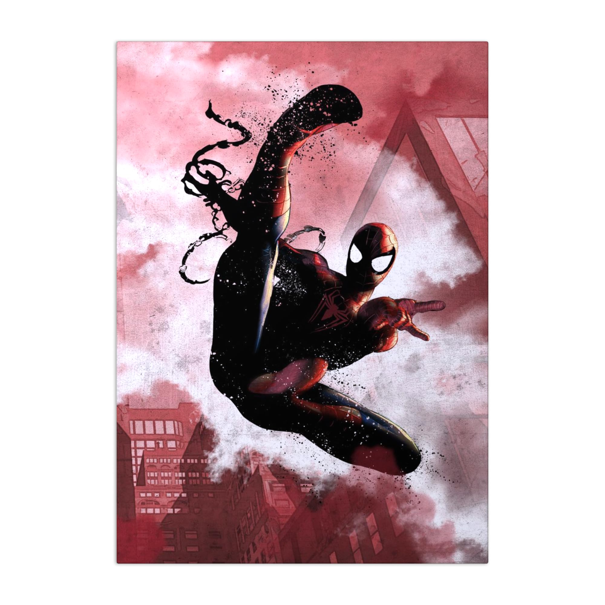 Amazon.com: Displate Metal Poster Marvel Dark Edition Spider-Man