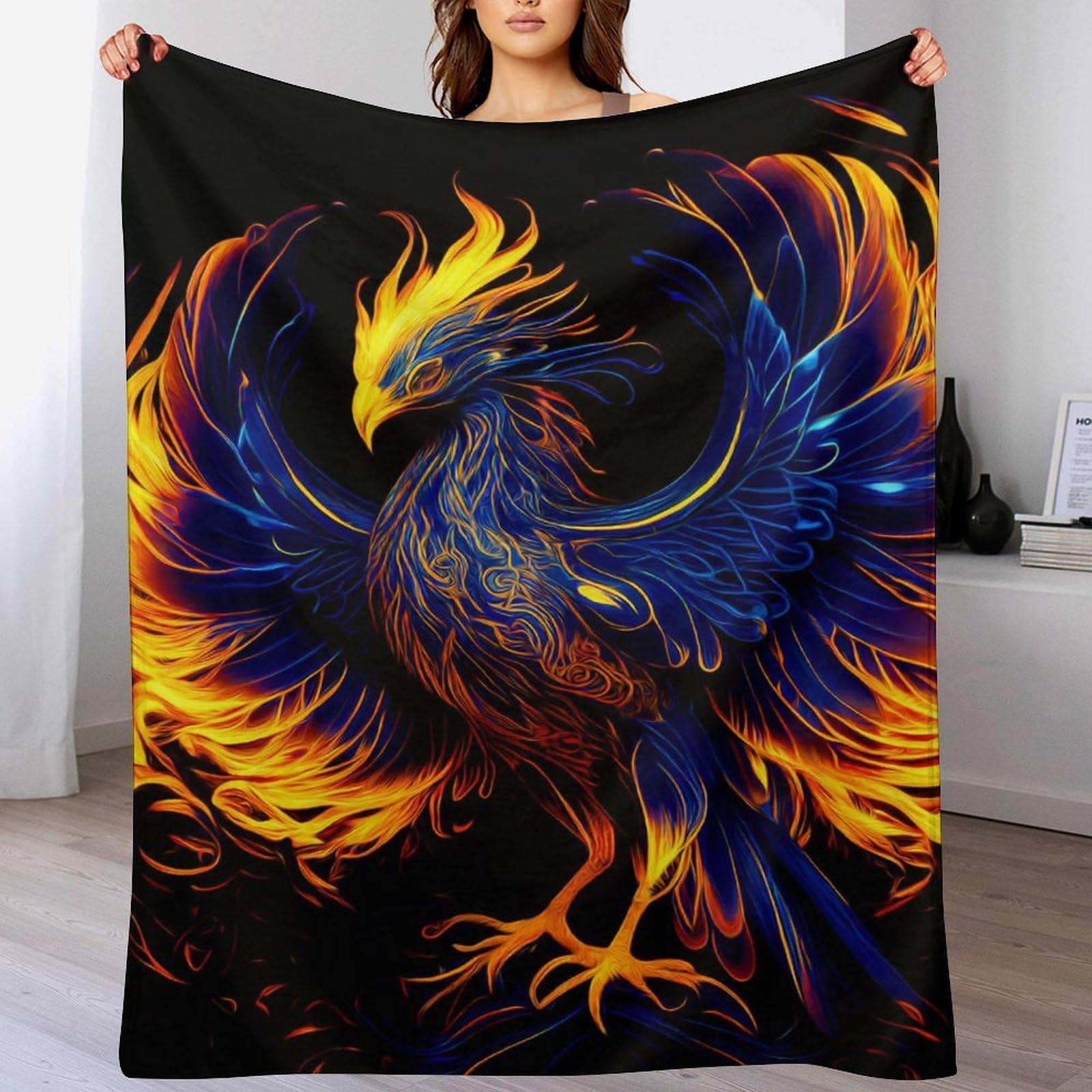 Couverture polaire Phénix de qualité supérieure en flannel moelleuse pour lit