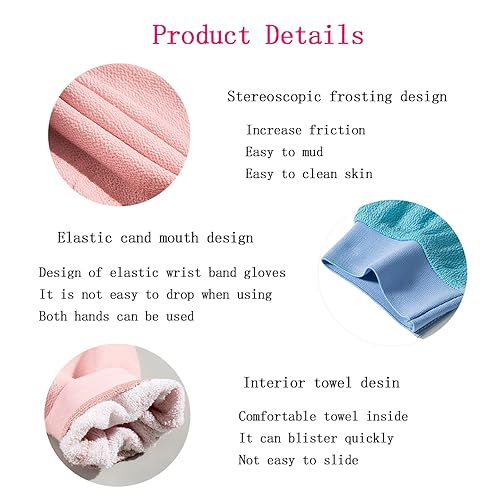 Miniatura 4 de Manopla exfoliante para exfoliante corporal, guante exfoliante Revive Glow Keesa, guante exfoliante de baño coreano, guantes exfoliantes profundos