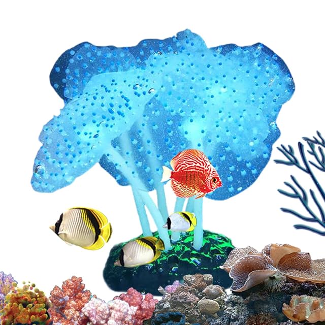 Foto 4 de 7 de Plantas De Acuario De Silicona, Pecera De Anémona De Mar Artificial, Anémona De Mar Para Acuario