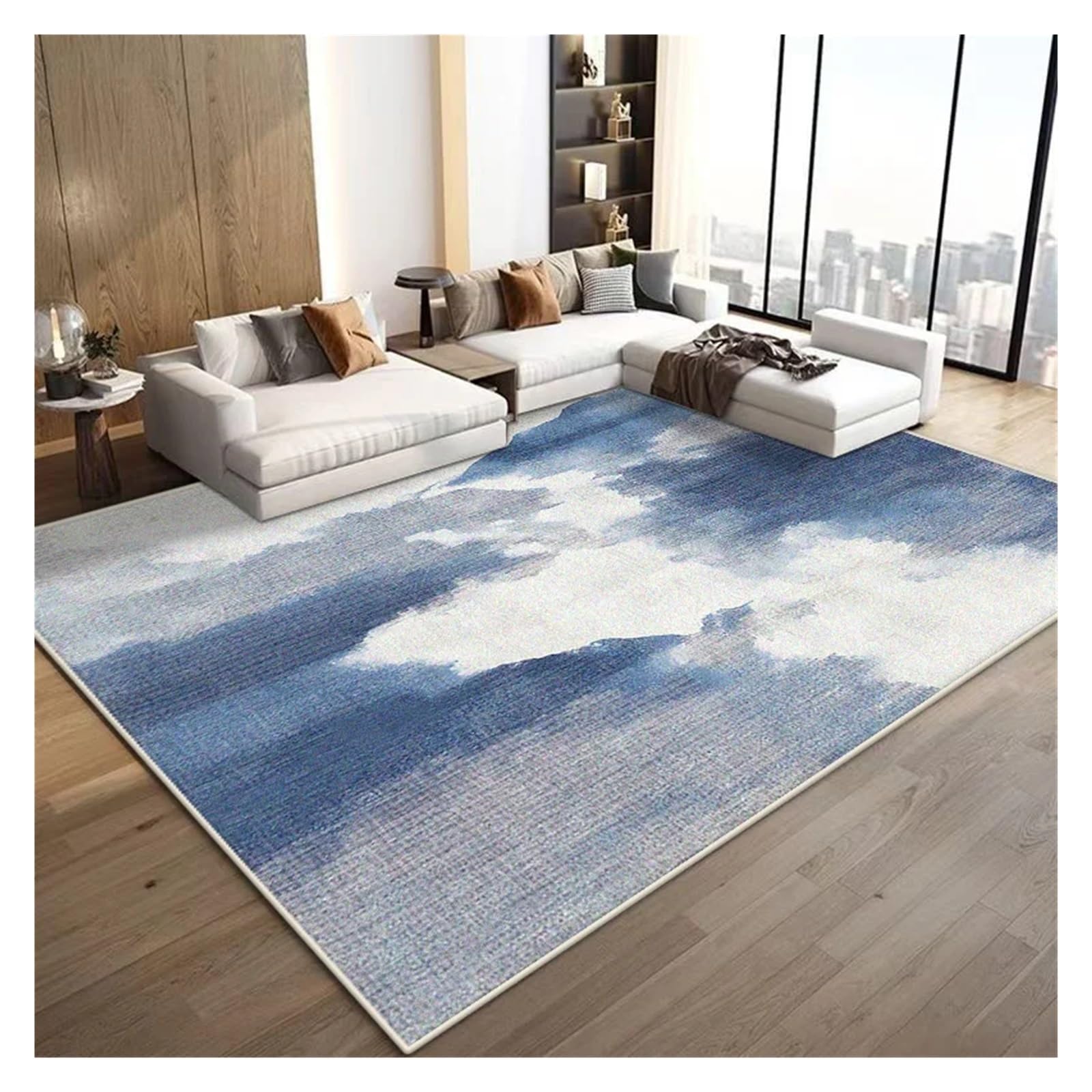 Tapis de salon flanelle vintage pour réchauffer un sol froid sans poils